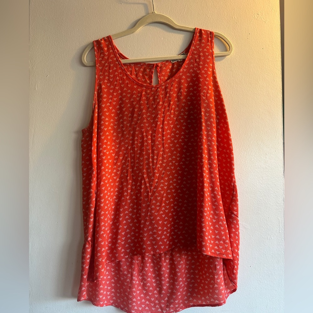 Orange tunic Top